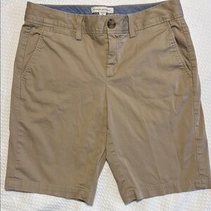 Banana Republic Tan Flat Front Shorts Classic Style